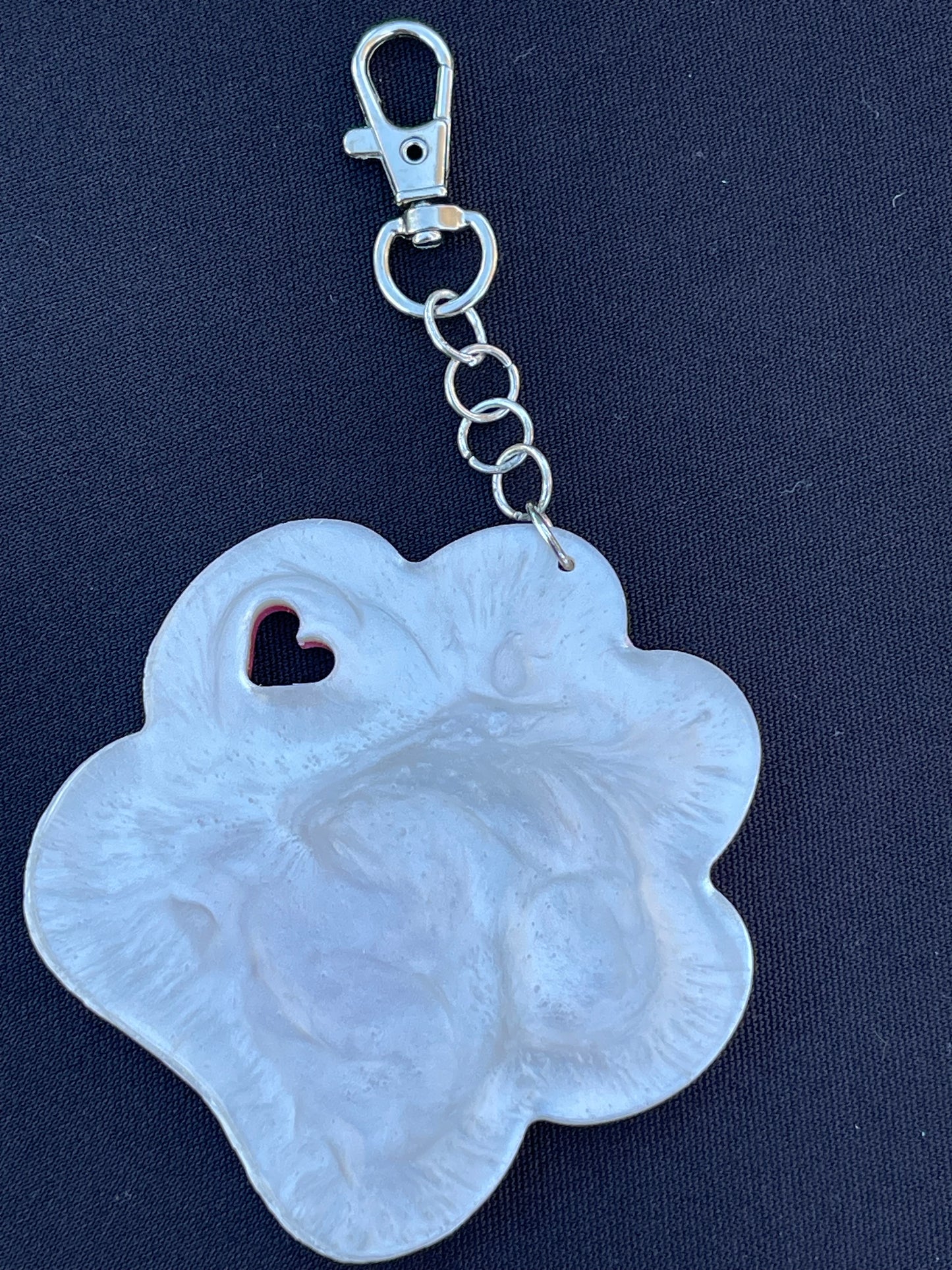 Paw print key chain